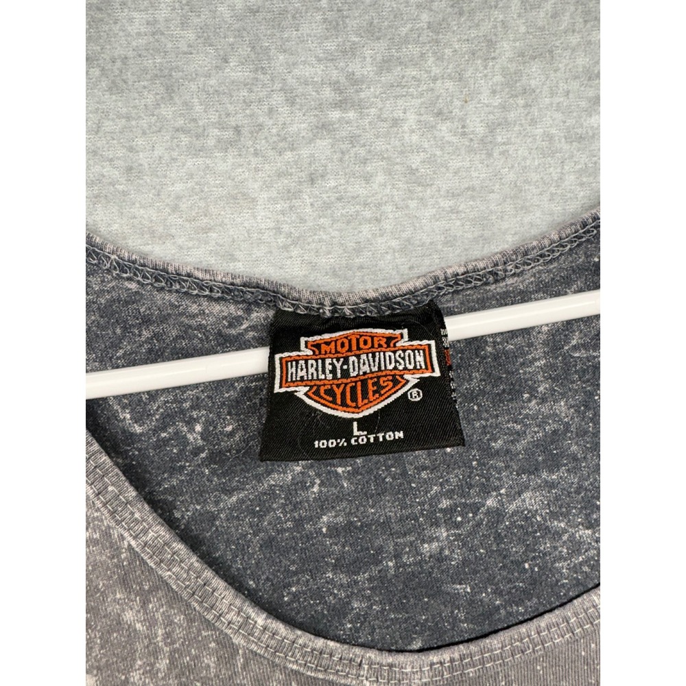 Harley Davidson Vintage Gray Mineral Wash Tank Top Rochester MN 25th Anniversary - Picture 2 of 7